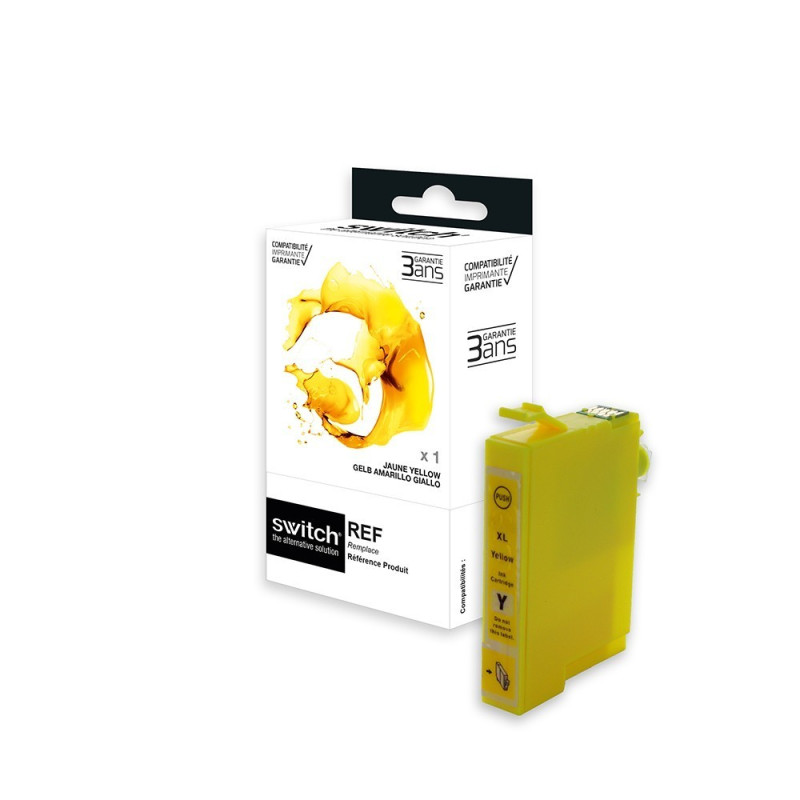 SWITCH Epson E1284 Cartouche compatible avec C13T12844011 - Jaune