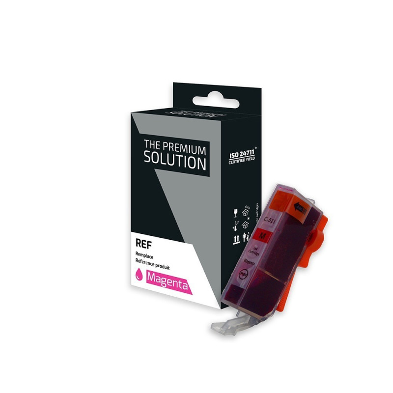 Canon C521M Cartouche compatible avec CLI-521M, 2935B001 - Magenta