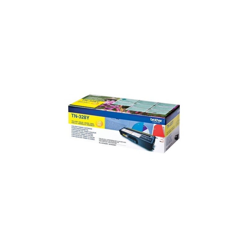 Toner authentique Brother TN-328 - Jaune