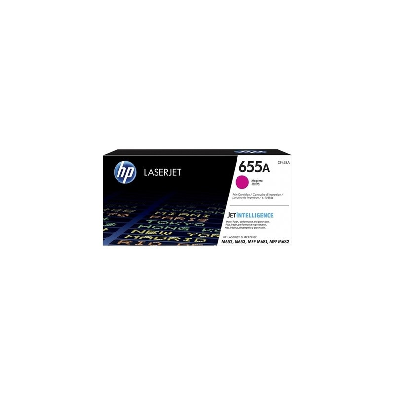 Hp 655A - Toner authentique CF453A, 655A - Magenta