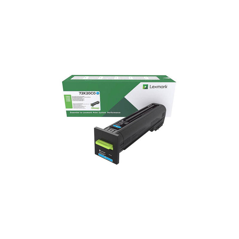 Lexmark 72K20C0 - Toner authentique RETURN 72K20C0 - Cyan