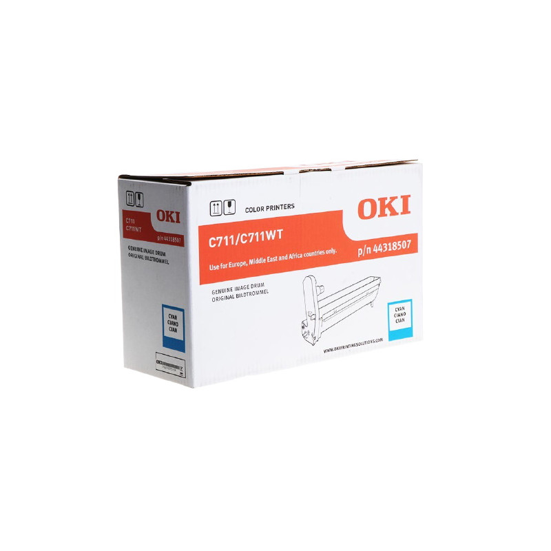 OKI C711 - Tambour authentique 44318507 - Cyan