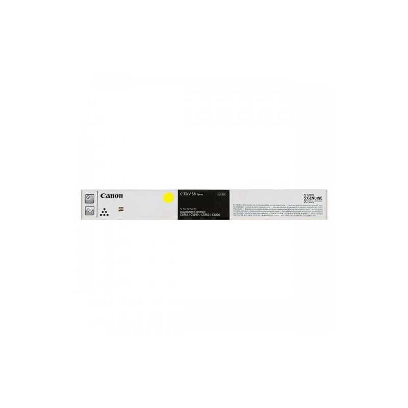 Canon EXV58 - Toner authentique 3766C002 - Yellow