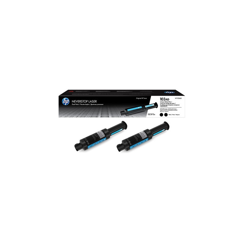 Hp 103AD - Pack x2 Toner authentique Hp W1103AD - Black