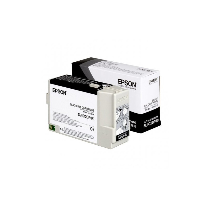 Epson USJIC20P - cartouche jet d'encre authentique C33S020490, SJIC20P - Black