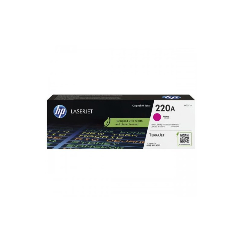 Hp 220A - Toner authentique W2203A, 220A - Magenta