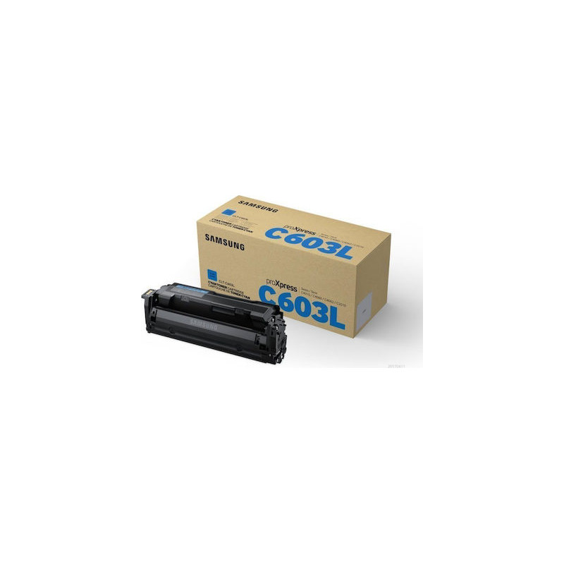 Toner authentique Samsung CLTC603LELS, SU080A - Cyan