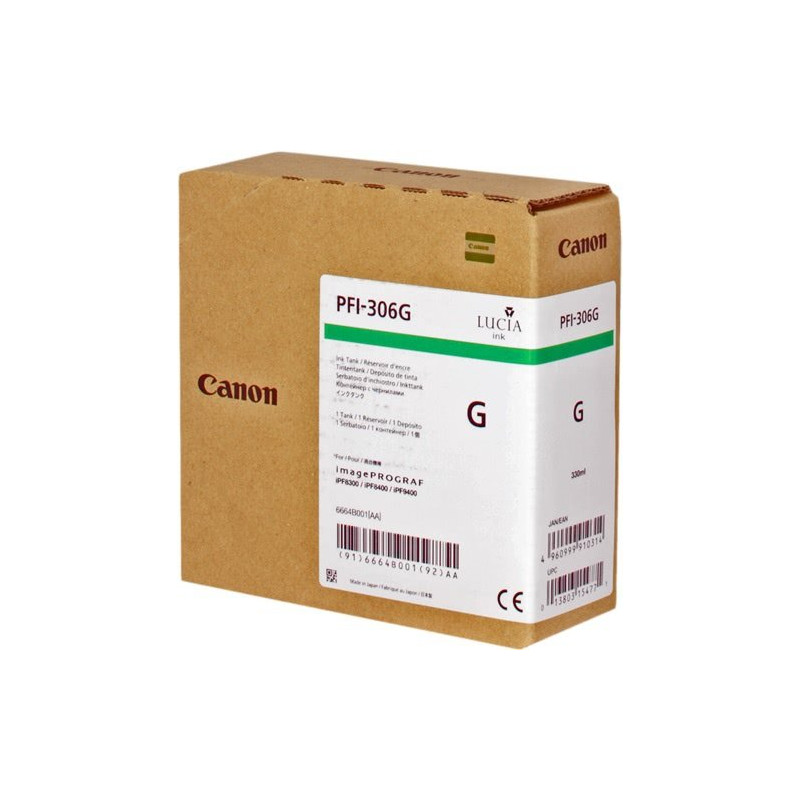 Canon UPFI306G Cartouche originale 6664B001, PFI306G - Vert