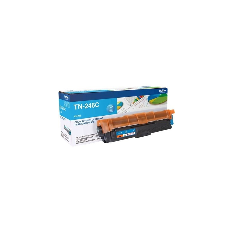 Brother TN-246C - Toner authentique TN-246 - Cyan