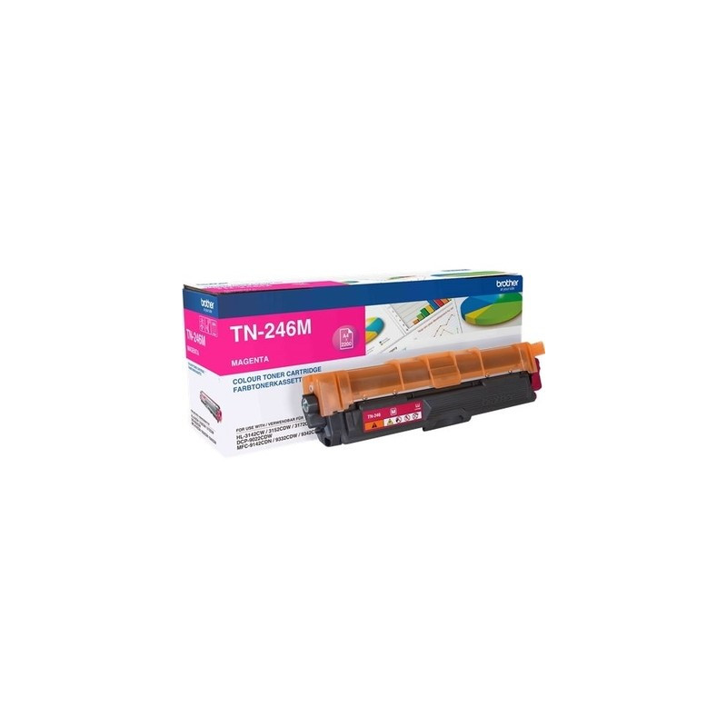 Brother TN-246M - Toner authentique TN-246 - Magenta