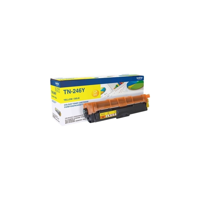 Brother TN-246Y - Toner authentique TN-246 - Yellow