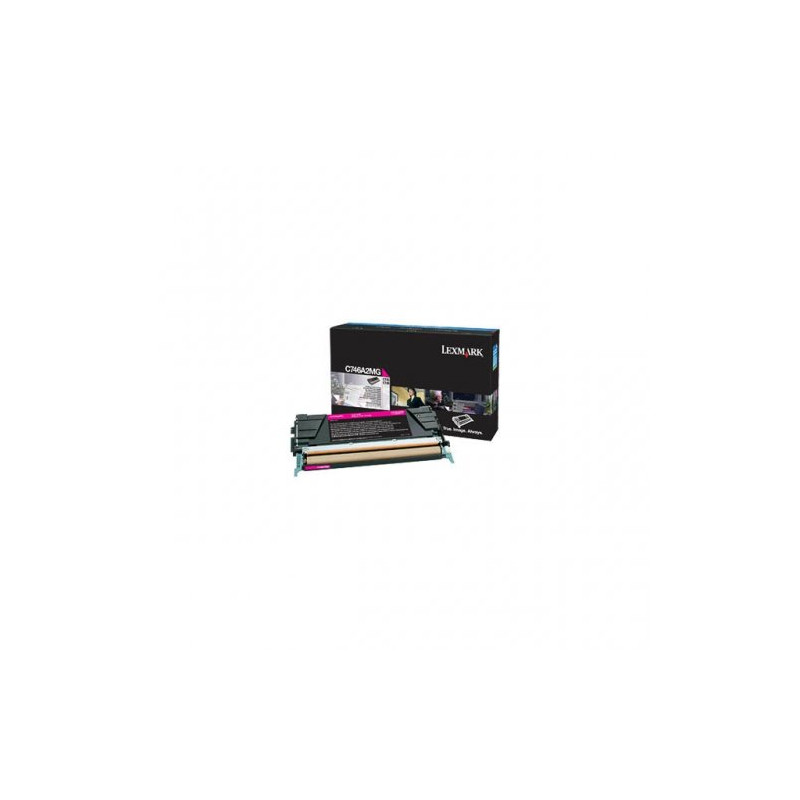 Lexmark 746 - Toner authentique C746A2MG - Magenta