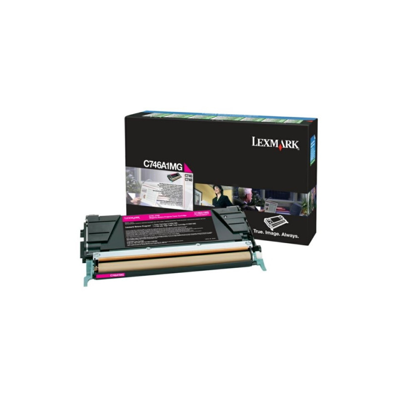 Lexmark 746 - Toner authentique RETURN C746A1MG - Magenta