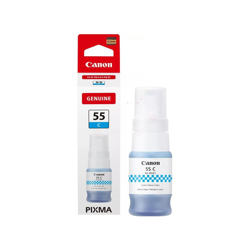 Canon 55 - Flacon d'encre authentique GI-55, 6289C001 - Cyan