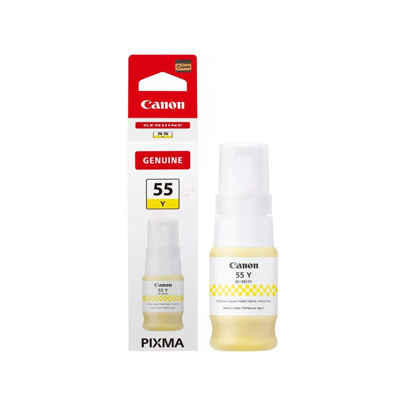 Canon 55 - Flacon d'encre authentique GI-55, 6291C001 - Yellow