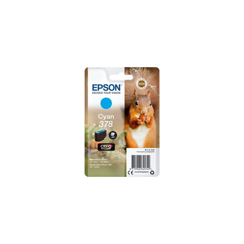 Epson UT3782 Cartouche authentique T37824010 - Cyan