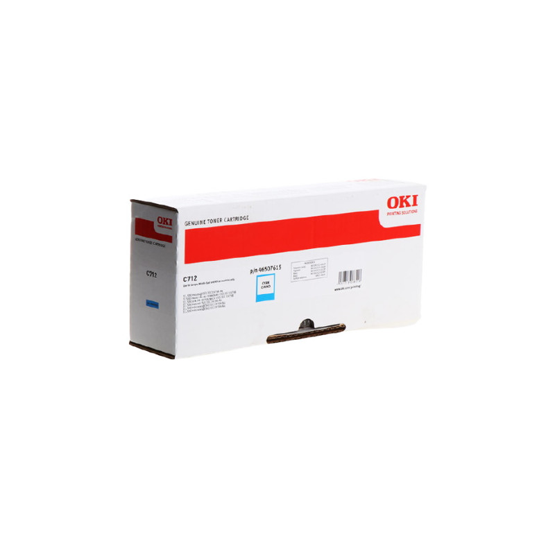 OKI 712 - Toner authentique Oki 46507615 - Cyan