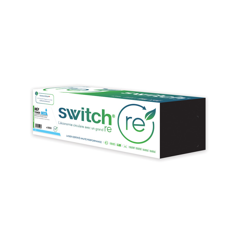 Hp 415X - SWITCH Toner puce OEM compatible W2031X, 415X - Cyan
