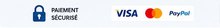 Paiement sécurisé Visa Mastercard PayPal